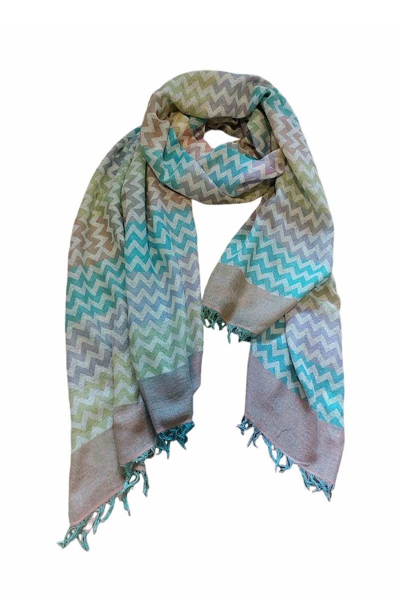 Zig Zag Scarf Cotton Scarves Online Shopping