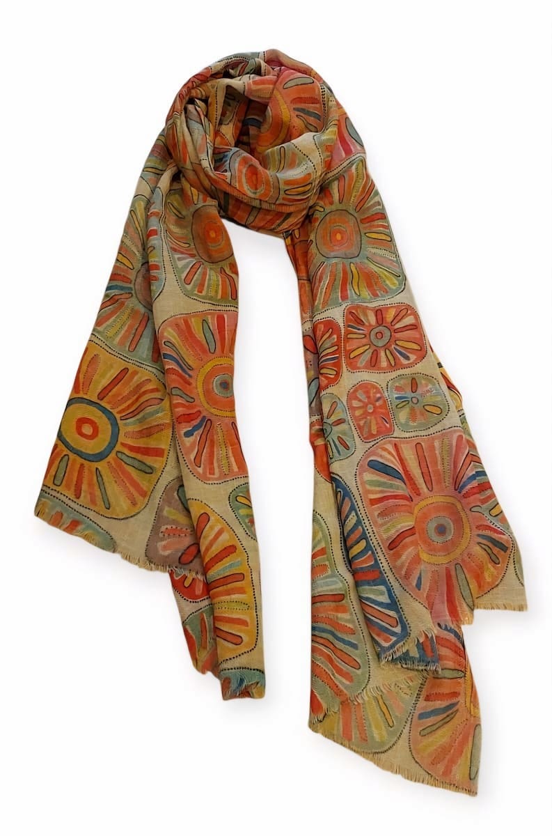Boho Ethnic Wool Scarf